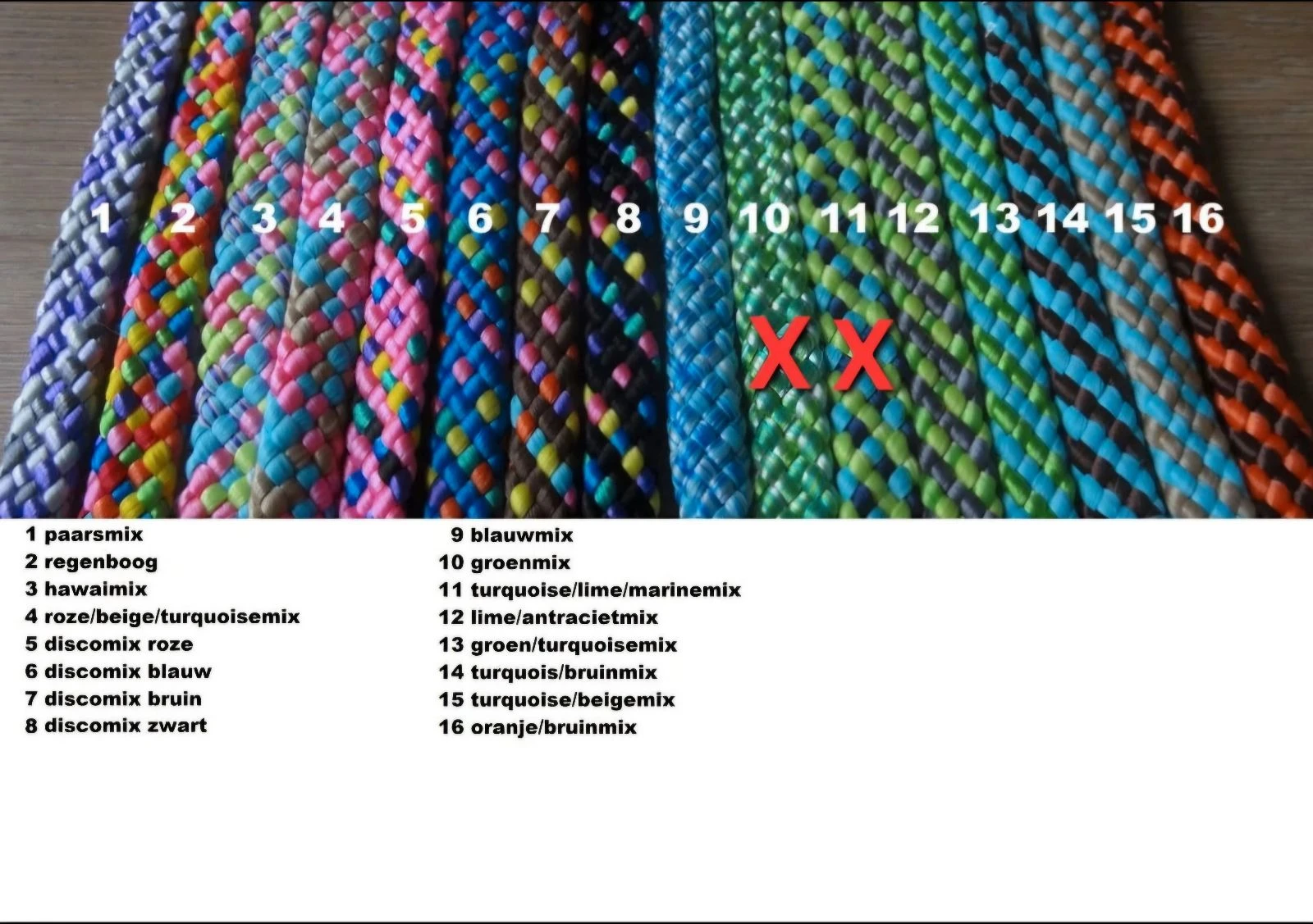 Zachte neckrope alle maten en diverse kleuren  – photo 3